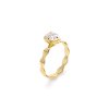 14 KT Yellow Gold Infinity Engagement Ring Pear Cut 1.00 CT LGD