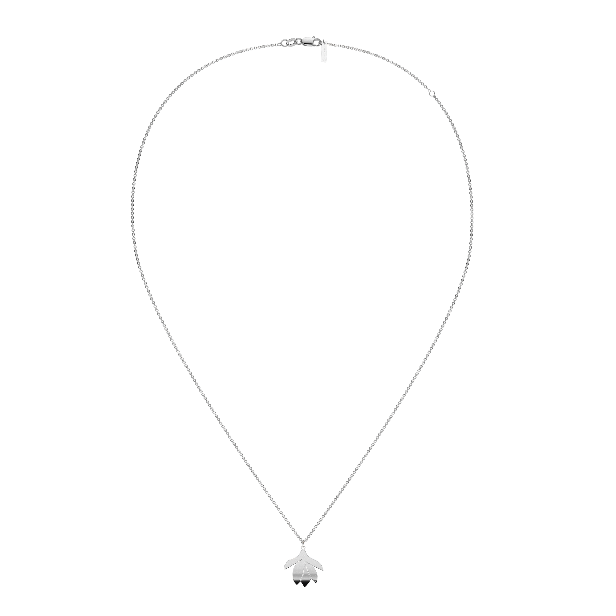 Pandantiv Magnolia, din aur alb 14 KT