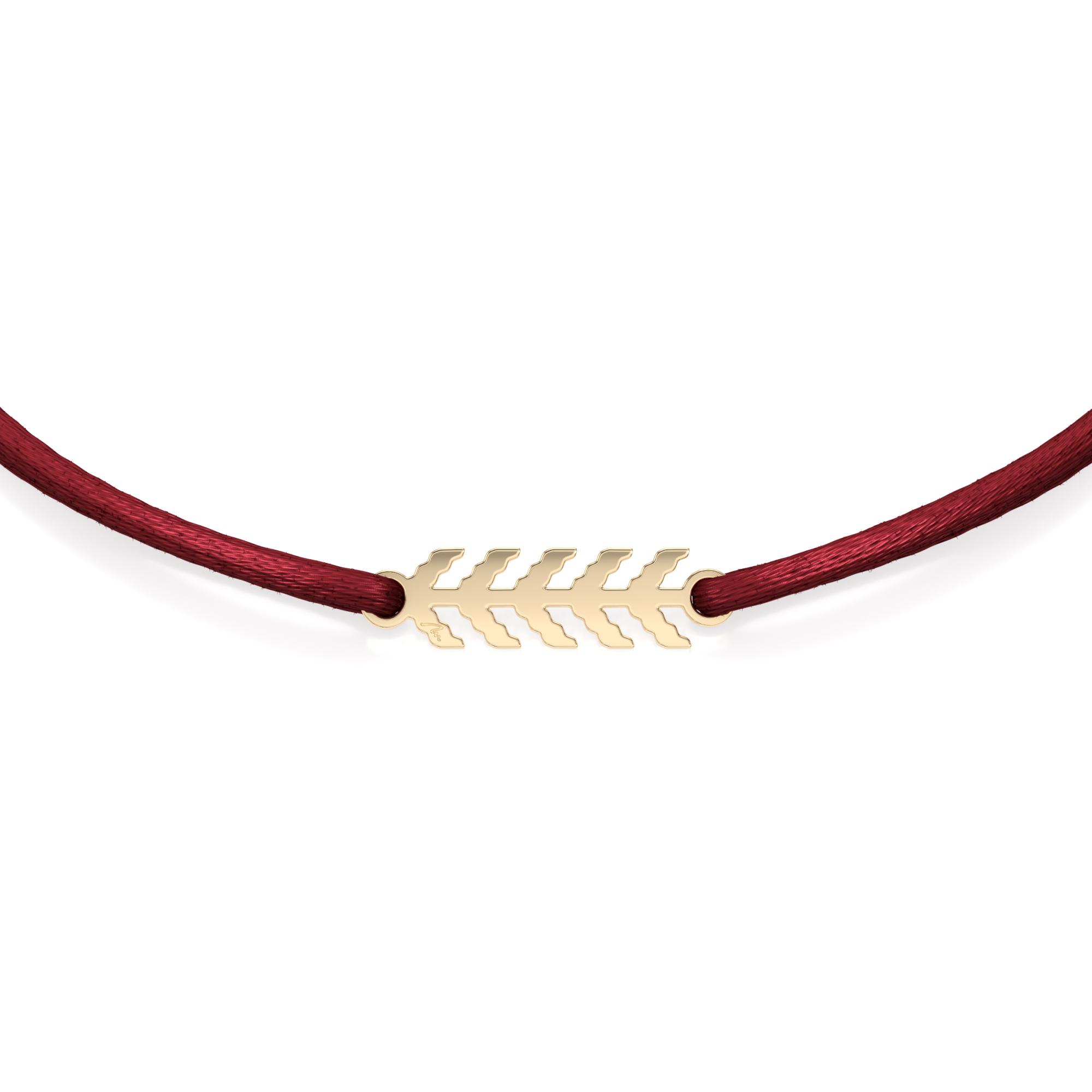 Bratara pe snur Spic Traditional, din aur galben 14 KT
