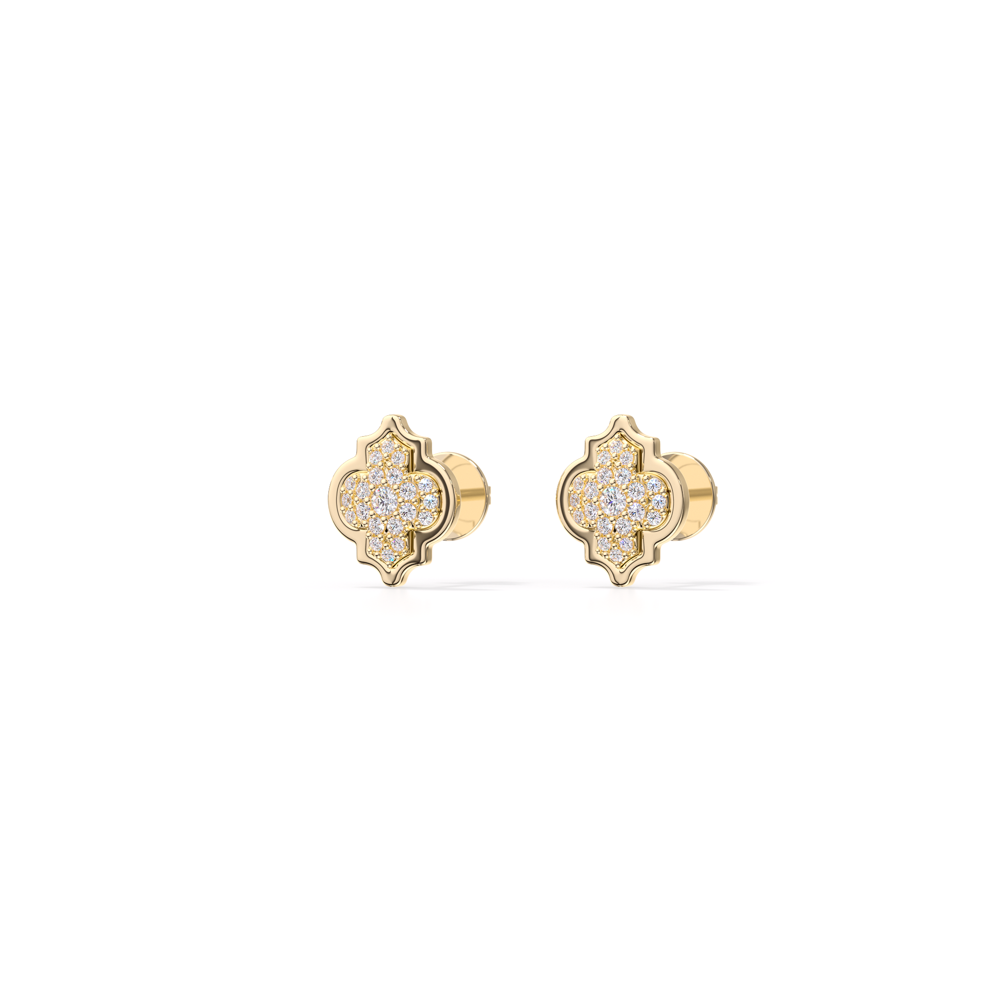 18 KT yellow gold Alaya S Diamonds 0.24 CT lab-grown diamonds earrings