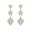 18 KT yellow gold Aisha Diamonds 5.57 CT lab-grown diamonds earrings