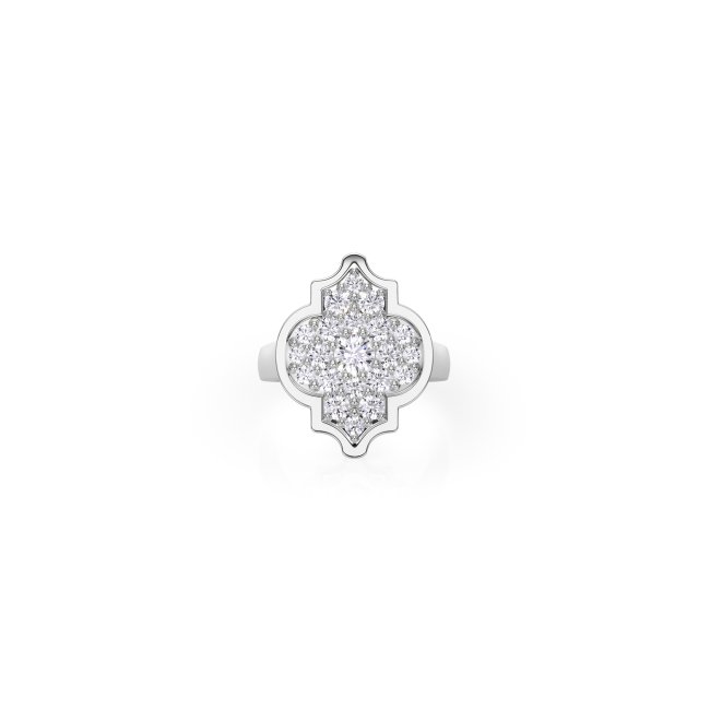 18 KT white gold Aman Pinky Diamonds, with 1.19 CT lab-grown diamonds