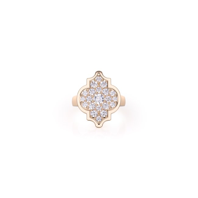 18 KT rose gold Aman Pinky Diamonds, with 1.19 CT lab-grown diamonds