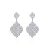 18 KT white gold Melek Diamonds 6.40 CT lab-grown diamonds earrings