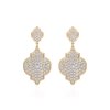 18 KT yellow gold Melek Diamonds 6.40 CT lab-grown diamonds earrings