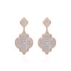 18 KT rose gold Melek Diamonds 6.40 CT lab-grown diamonds earrings