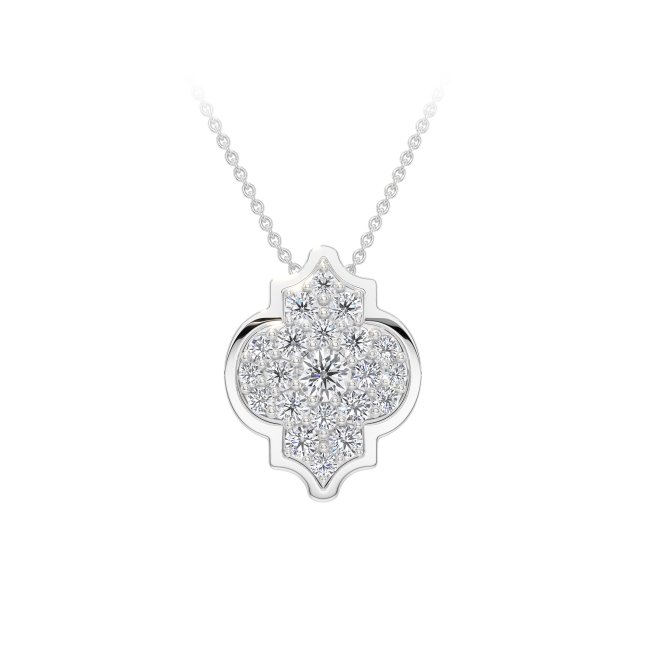 18 KT white gold Alaya S Diamonds 1.19 CT lab-grown diamonds necklace