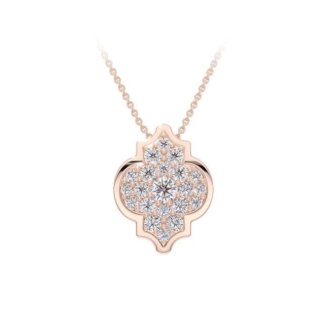 18 KT rose gold Alaya S Diamonds 1.19 CT lab-grown diamonds necklace