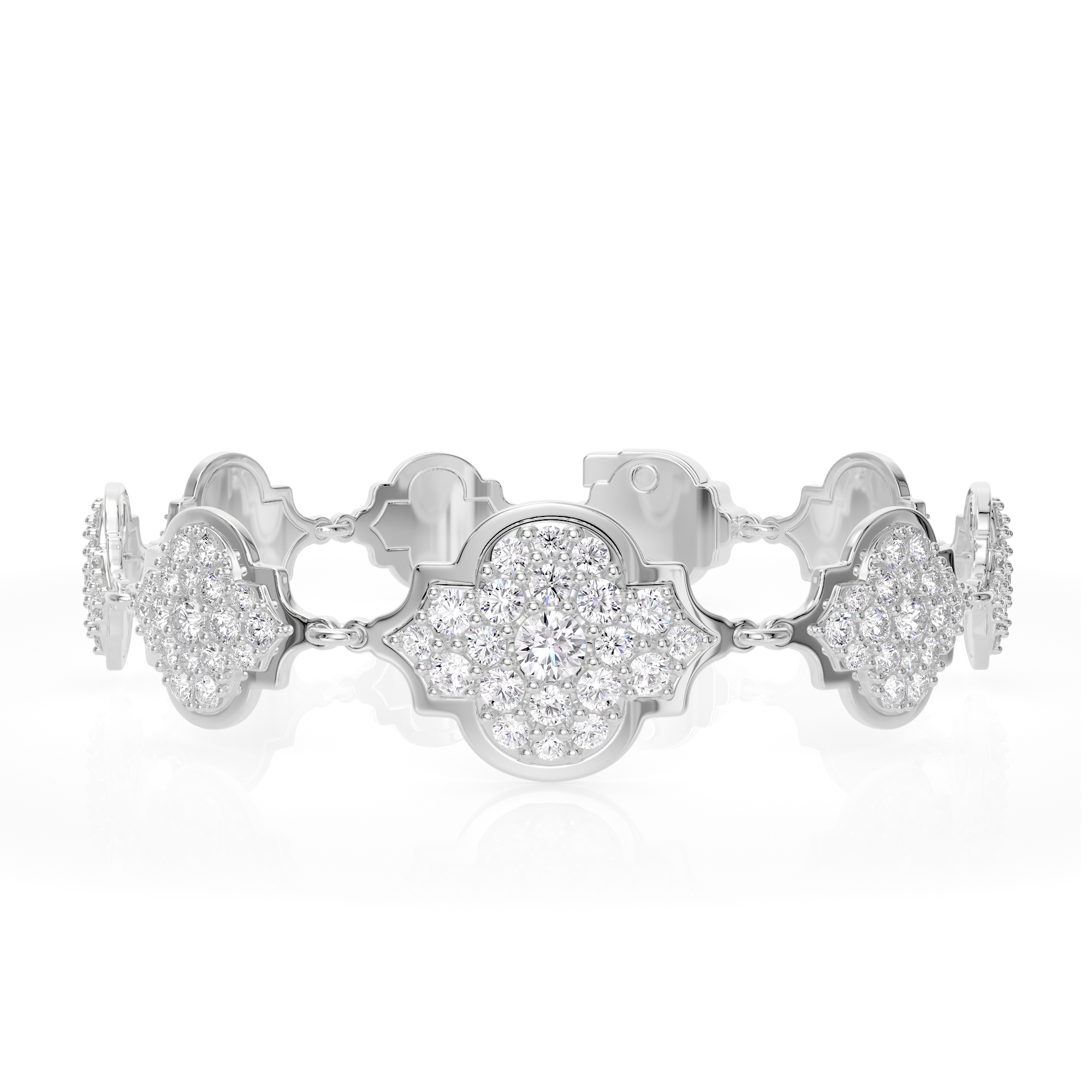 18 KT white gold Aman Diamonds 5.40 CT lab-grown diamonds bracelet